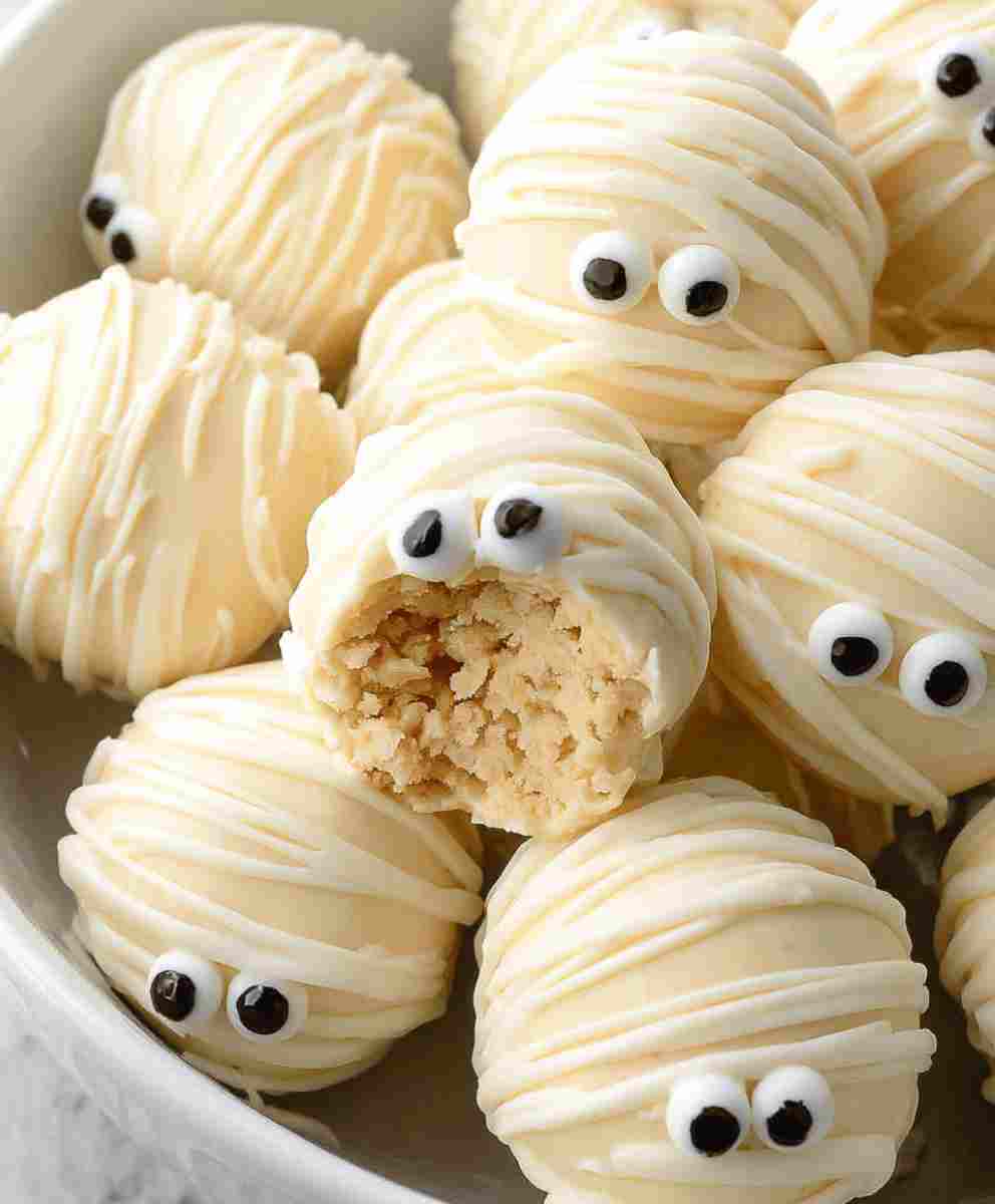 Easy Halloween Desserts: Mummy Oreo Balls Recipe