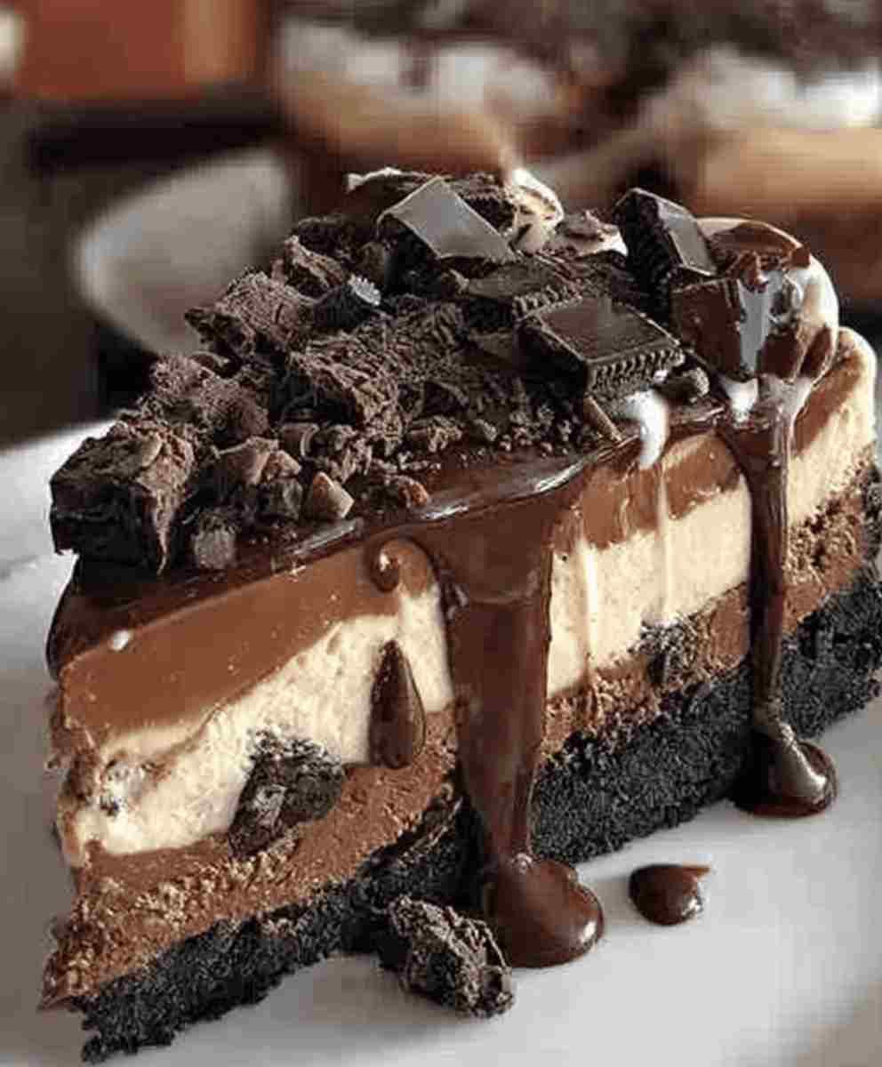 Triple Chocolate Cheesecake Easy Family Dessert Recipe