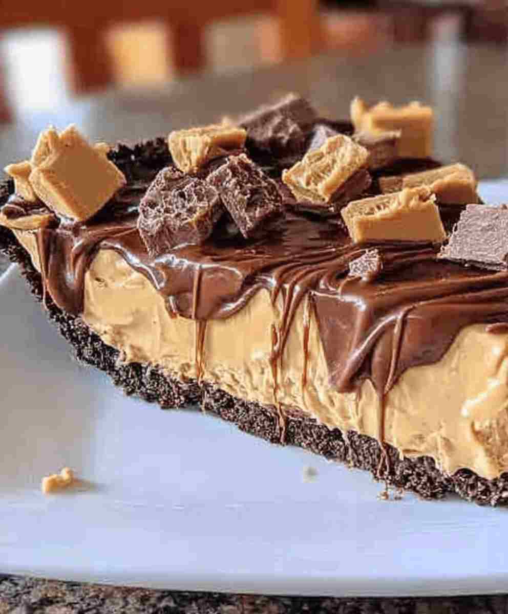 No-Bake Chocolate Peanut Butter Pie