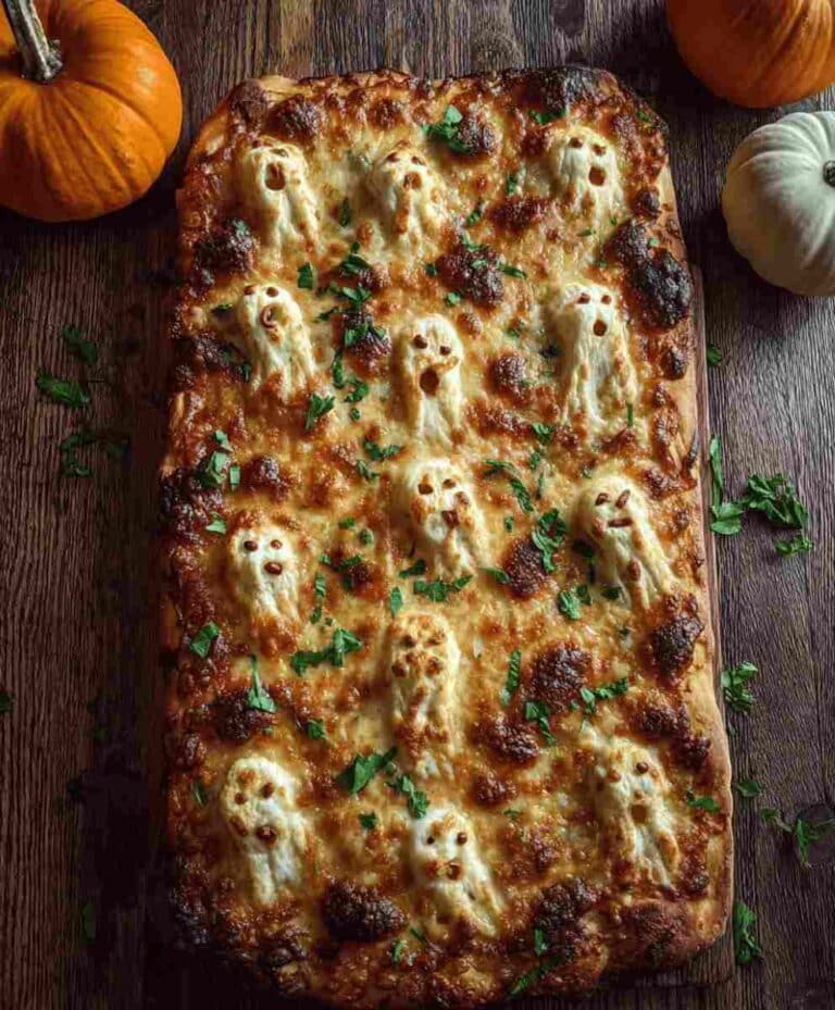 Cemetery Flatbread Pizza Easy Halloween Dinner Recipe