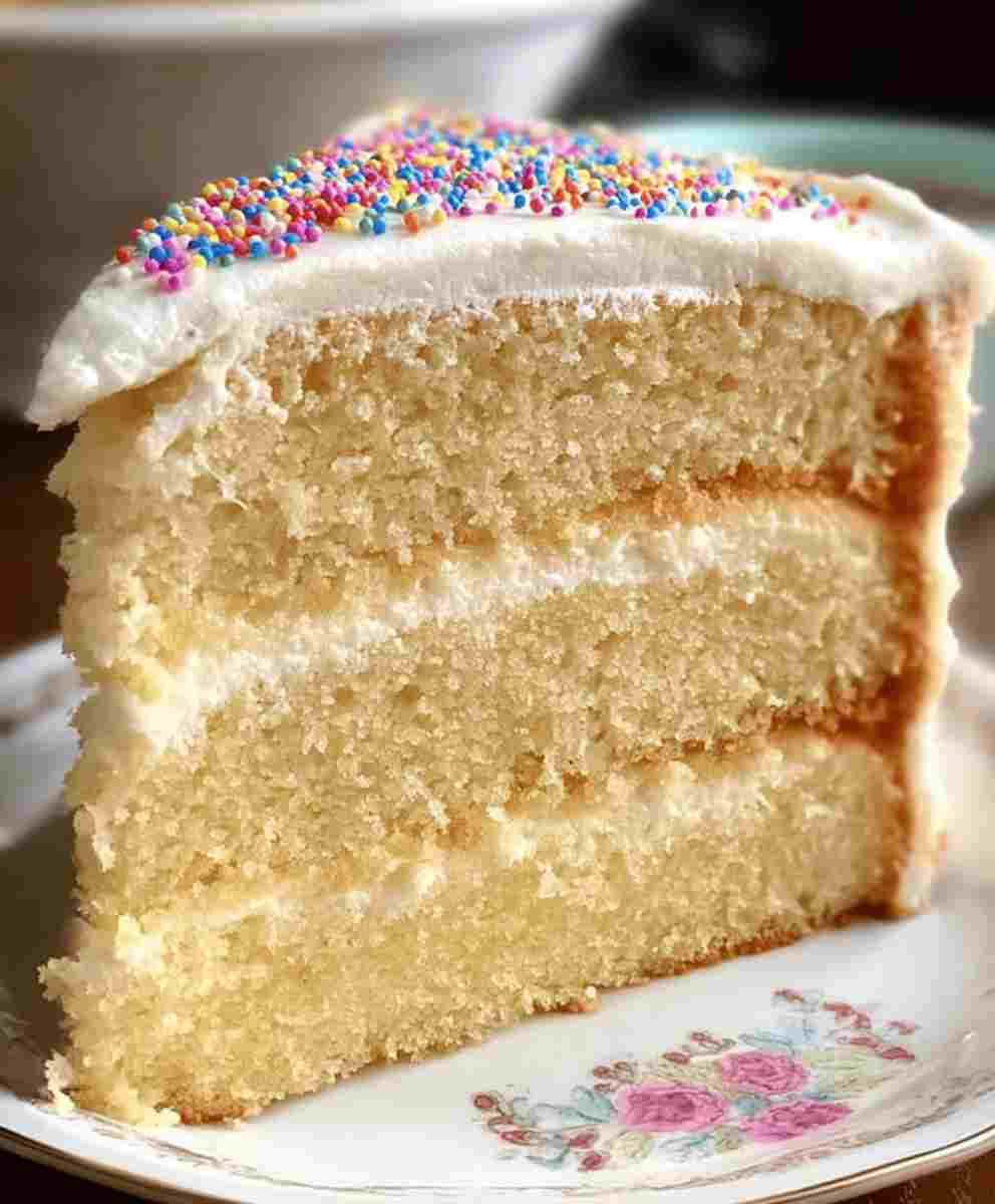 Homemade Vanilla Cake Easy Family Dessert Recipe