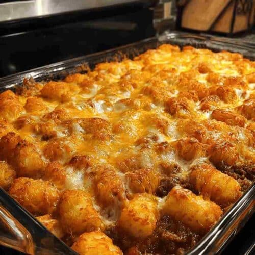 Chili Cheese Tater Tot Casserole Easy Family Comfort Food Dinner
