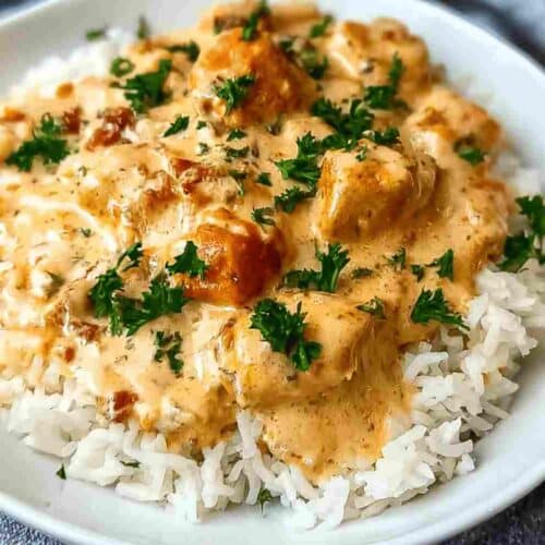 Creamy Smothered Chicken and Rice Easy Family Comfort Food Dinner