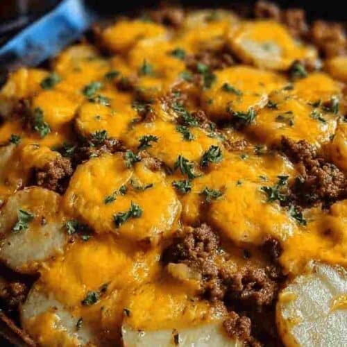 Cheesy Ground Beef and Potatoes