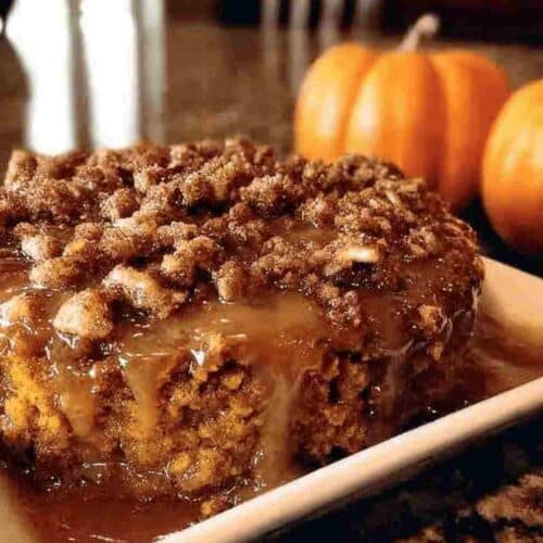 Pumpkin Oatmeal Dump Cake – Easy Fall Dessert Recipe