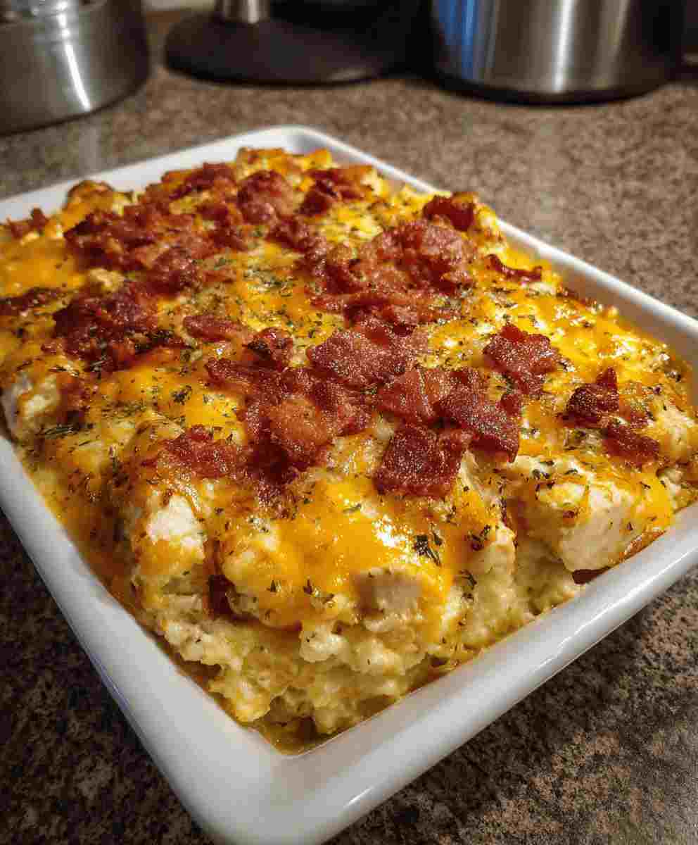 Amazing 25-Minute Crack Chicken Casserole