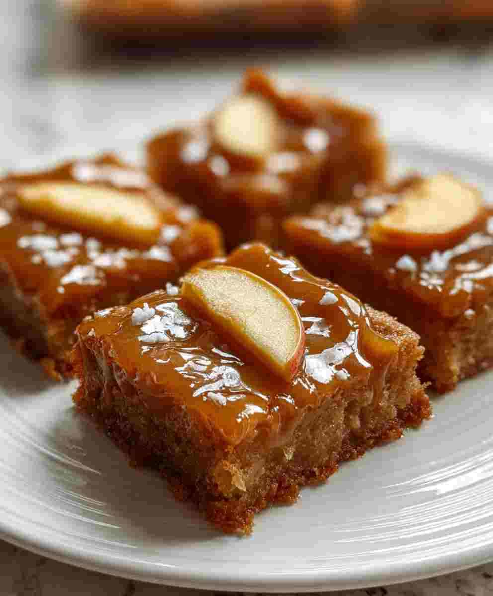 Caramel Apple Blondies Easy Fall Dessert for Family Comfort Food Lovers
