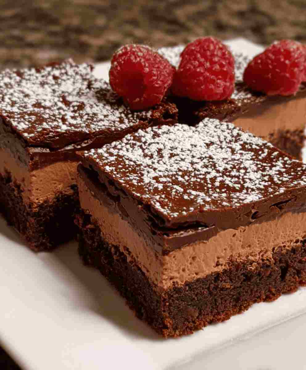 Chocolate Mousse Brownies Easy Family Dessert Recipe