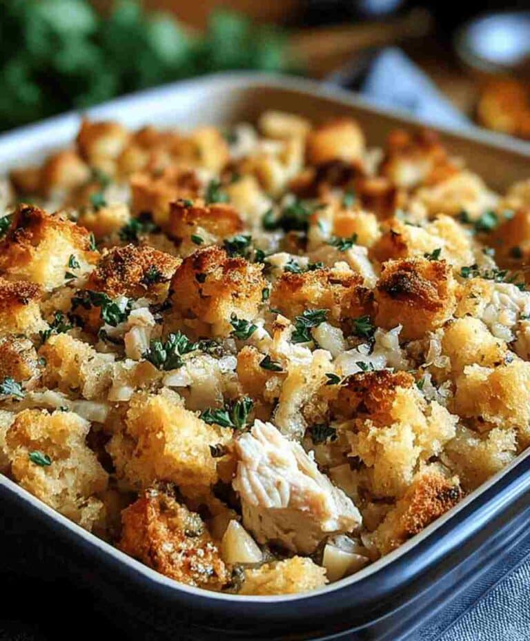 Dolly’s Chicken and Stuffing Casserole