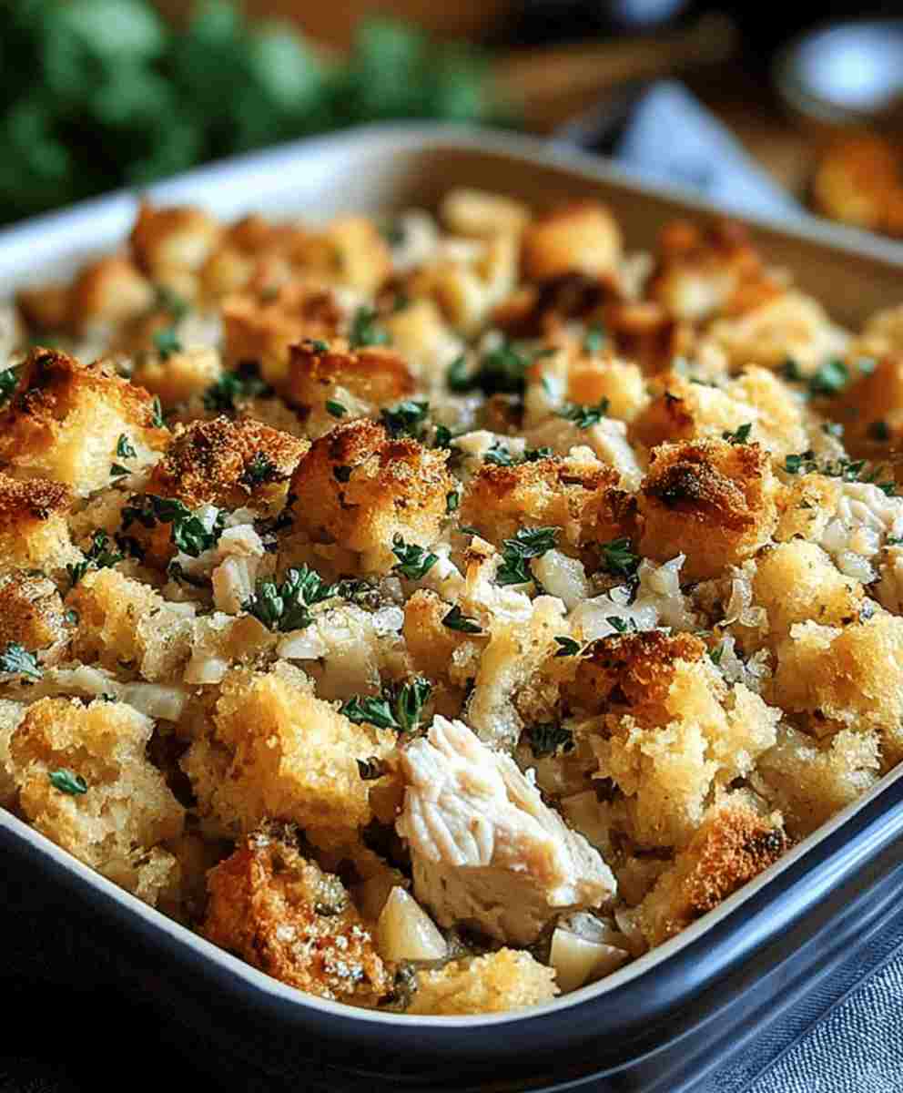 Dolly’s Chicken and Stuffing Casserole