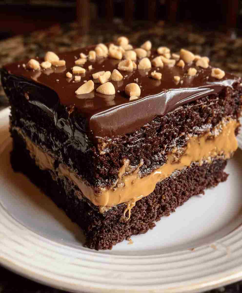 Chocolate Peanut Butter Texas Sheet Cake Easy Family Dessert