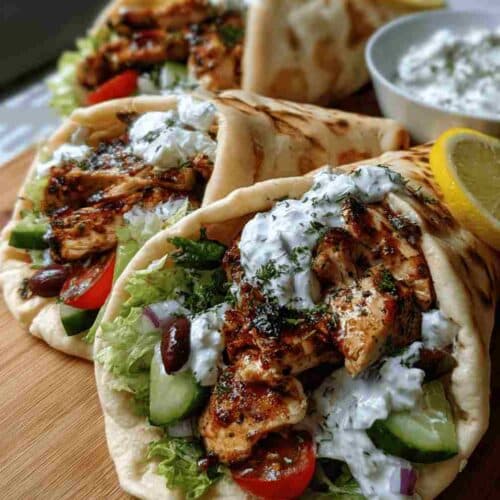 Mediterranean Chicken Gyros Easy Dinner Recipe