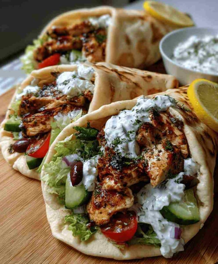 Mediterranean Chicken Gyros Easy Dinner Recipe