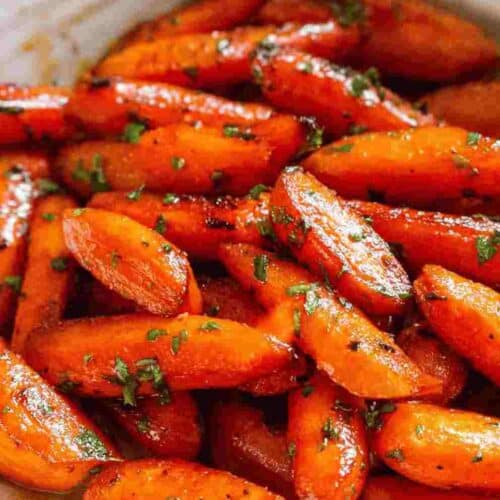Honey Garlic Roasted Carrots Easy Family Dinner Side Dish