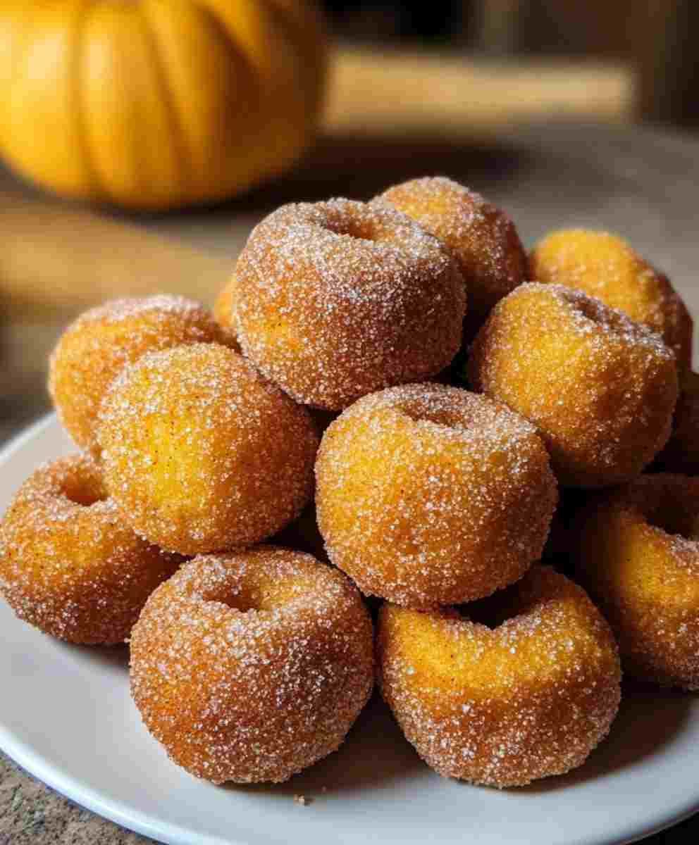 Pumpkin Donut Holes Recipe Easy Fall Dessert