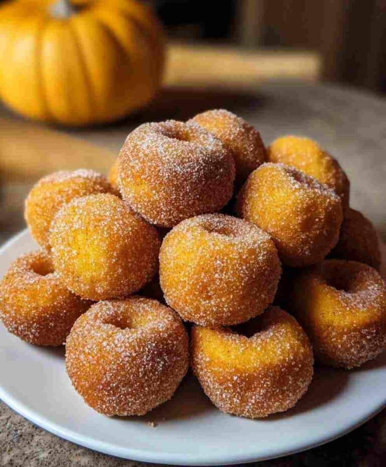 Pumpkin Donut Holes Recipe Easy Fall Dessert