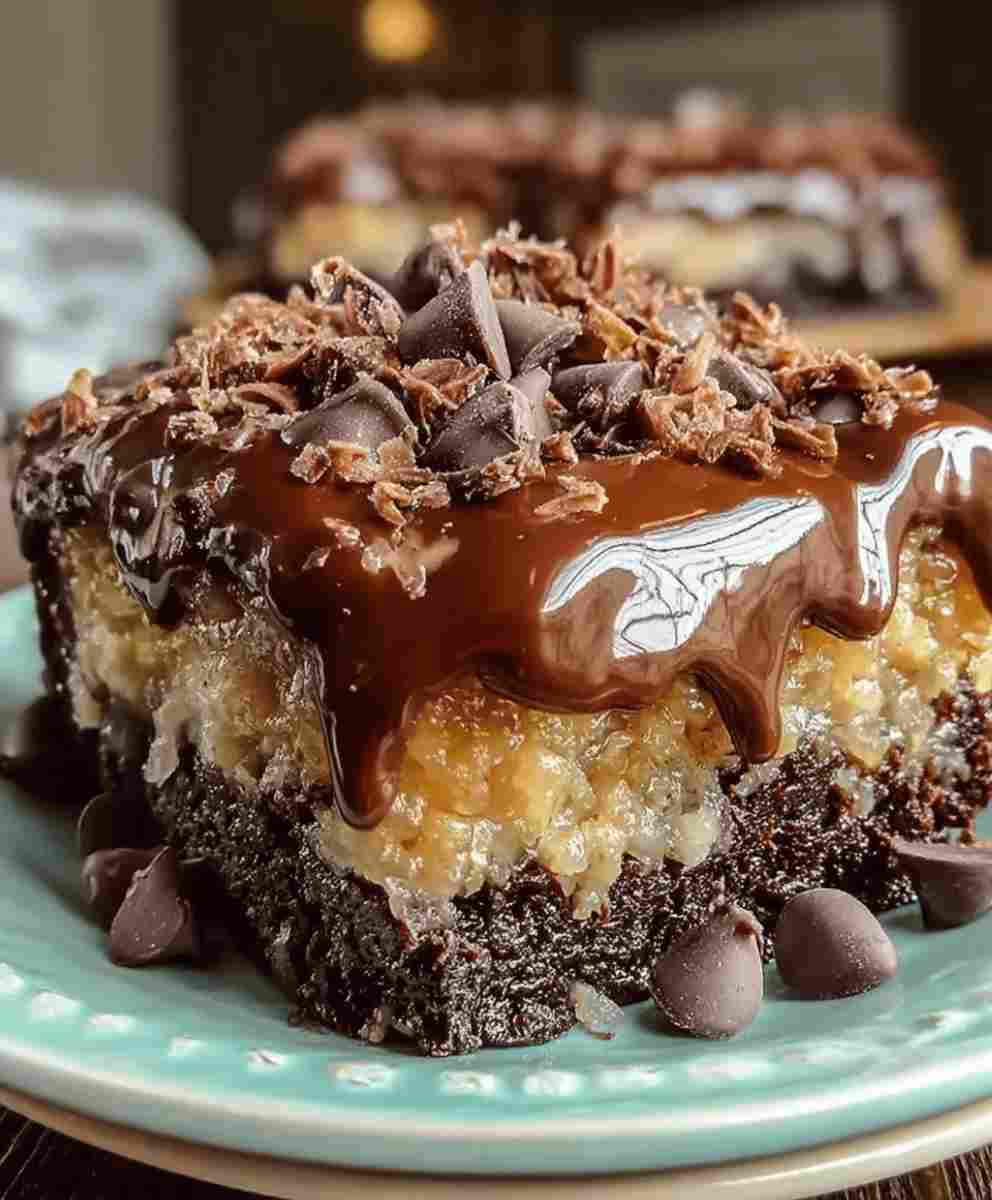 German Chocolate Poke Cake The Ultimate Easy Dessert Recipe