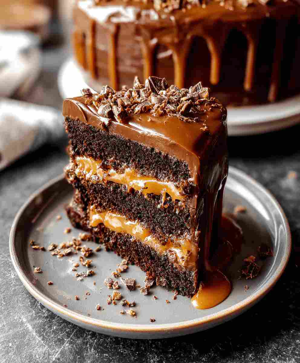 Salted Caramel Chocolate Cake Easy Decadent Dessert for Family Celebrations