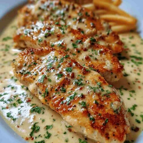 Spicy Creamy Garlic Parmesan Chicken Fillets Easy Dinner Recipe