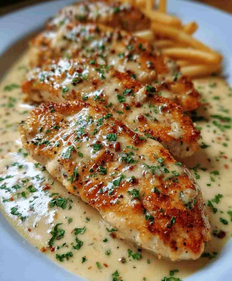 Spicy Creamy Garlic Parmesan Chicken Fillets Easy Dinner Recipe