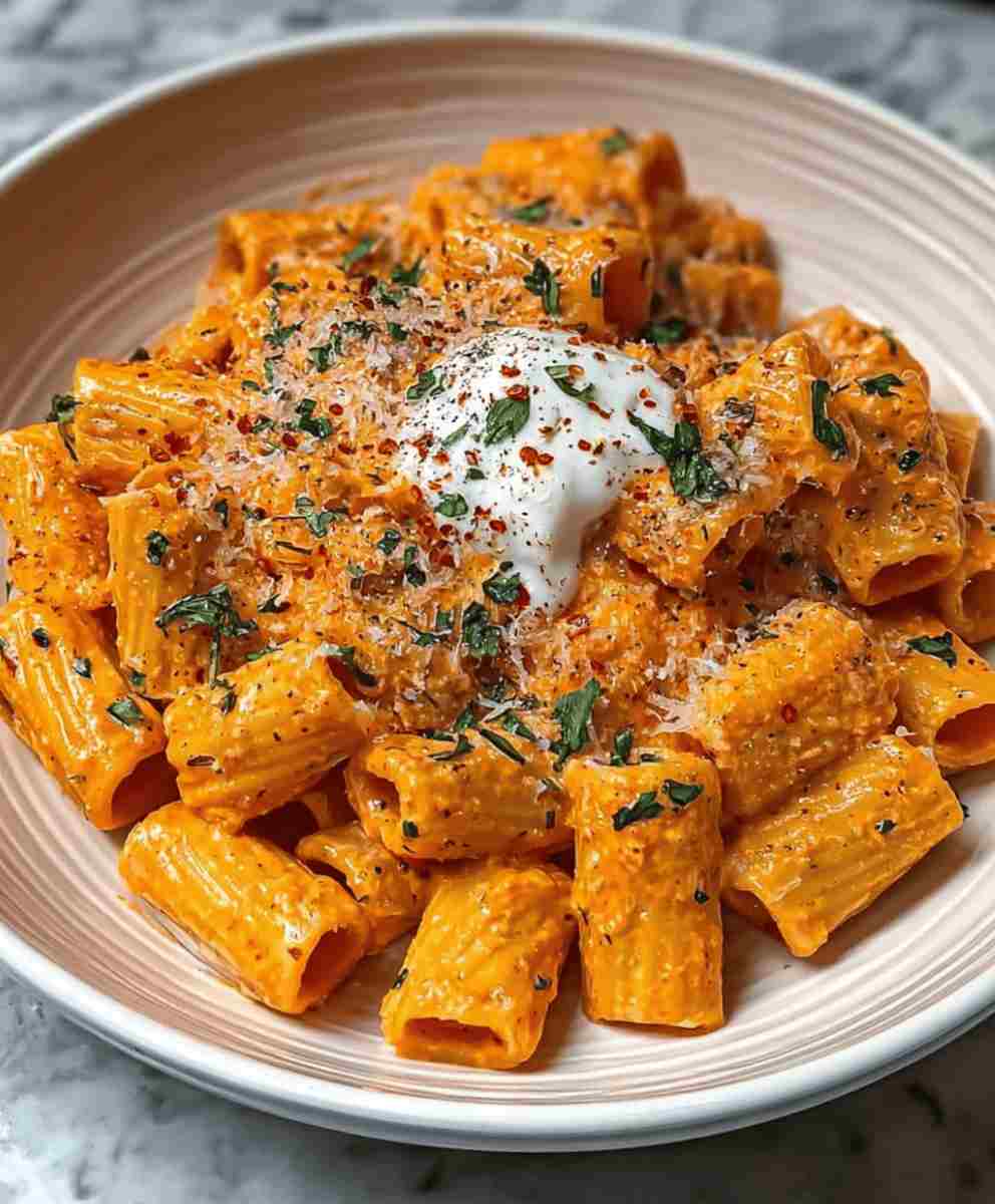 Creamy Tomato Garlic Rigatoni Easy Family Dinner