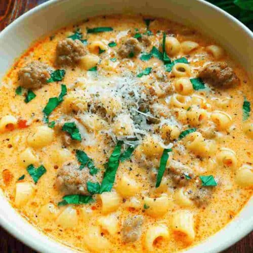 Creamy Italian Sausage Ditalini Soup Easy Family Comfort Food