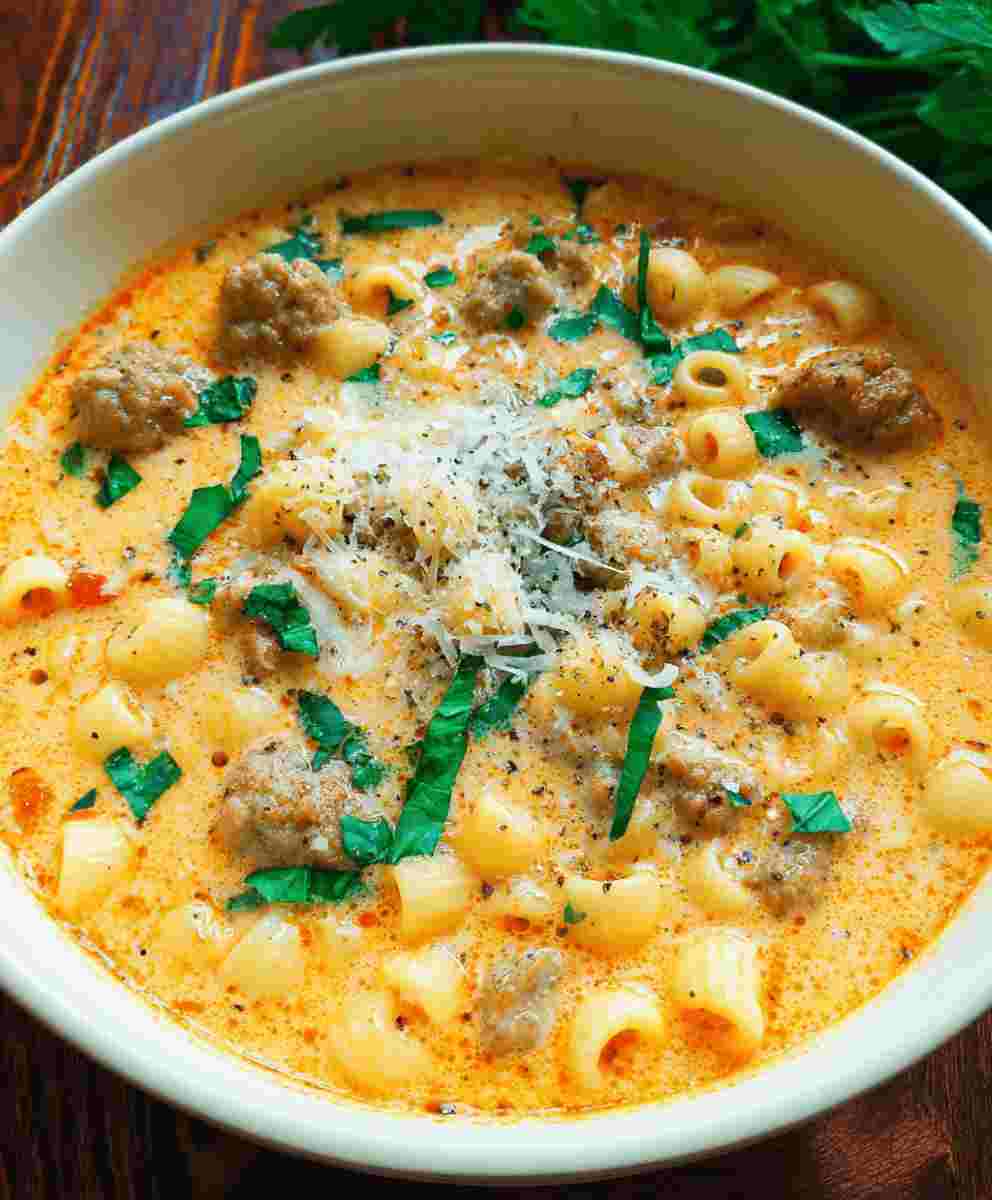 Creamy Italian Sausage Ditalini Soup Easy Family Comfort Food