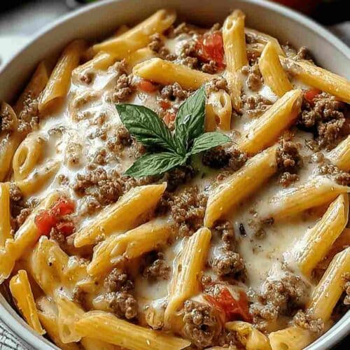 Creamy Rotel Pasta with Ground Beef Easy Family Comfort Food