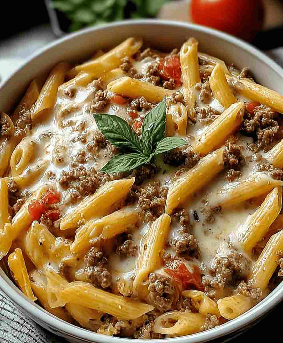Creamy Rotel Pasta with Ground Beef Easy Family Comfort Food