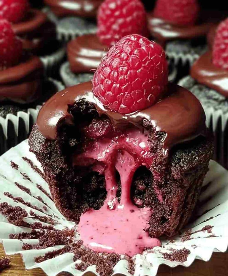 Raspberry Chocolate Lava Cupcakes Easy Dessert Recipe for Chocolate Lovers