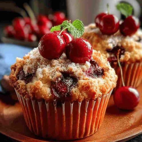 Cherry Cobbler Muffins Easy Family Dessert Recipe