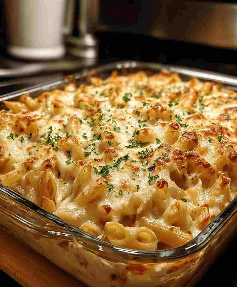 Crack Chicken Pasta Bake Easy Family Comfort Food Recipe
