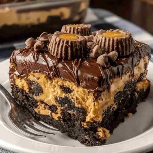 Reese’s Peanut Butter Earthquake Cake Easy Chocolate Dessert Recipe