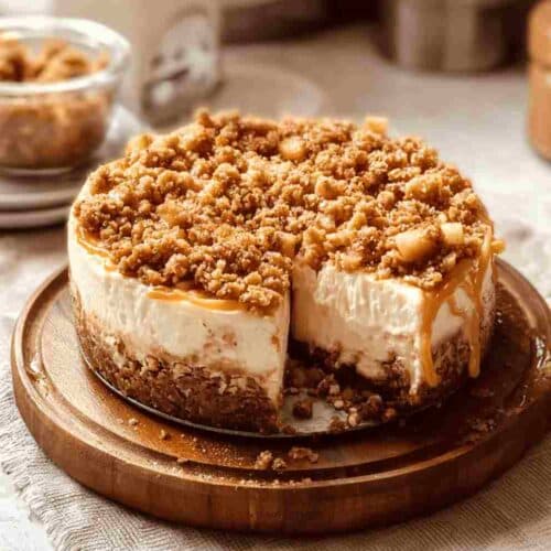 Apple Crumble Cheesecake A Cozy Fall Dessert Favorite