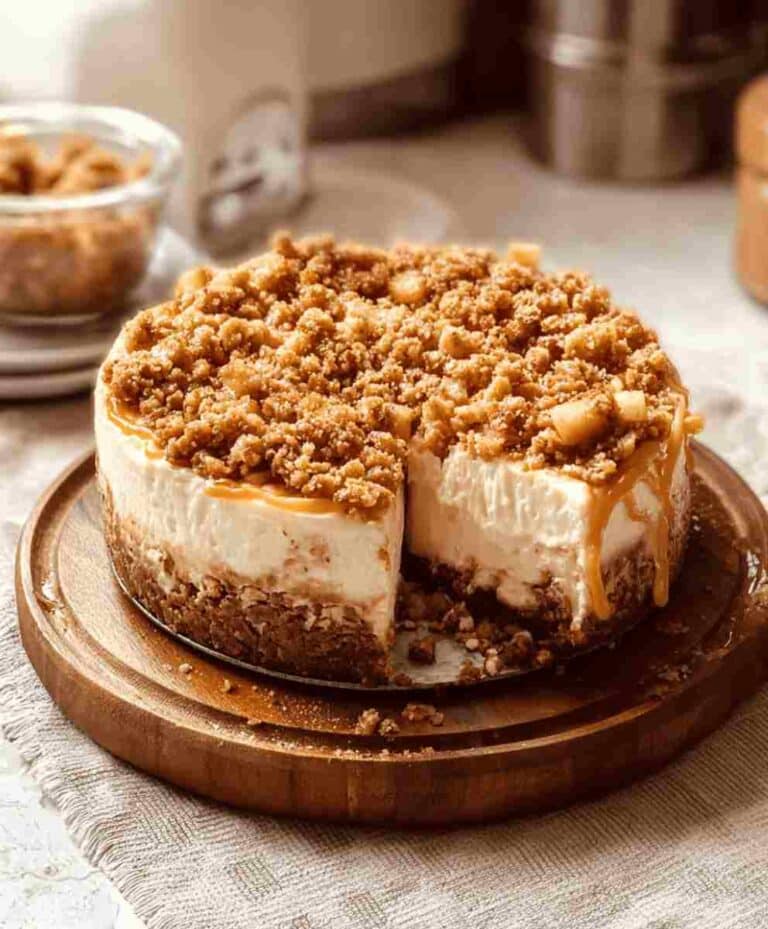 Apple Crumble Cheesecake A Cozy Fall Dessert Favorite