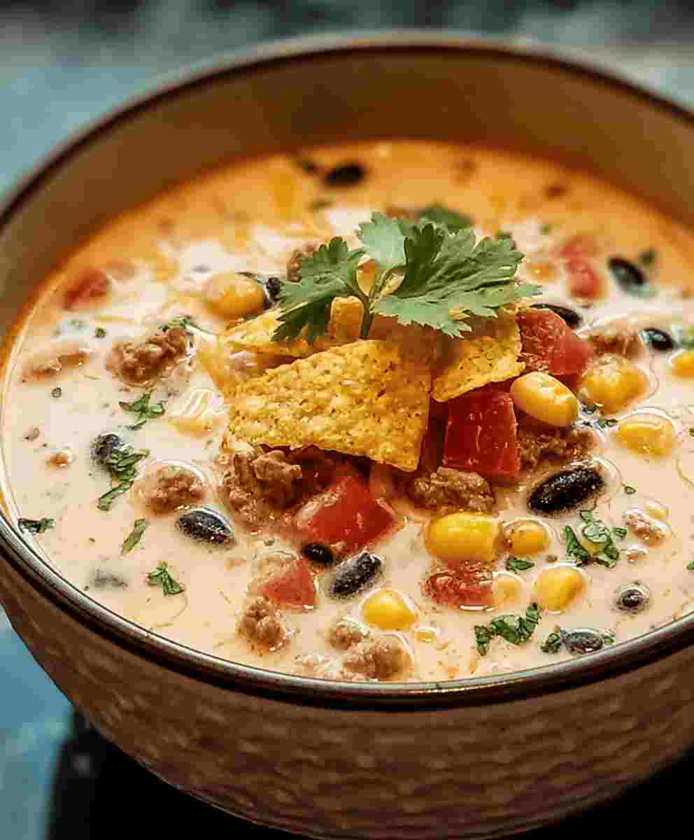 Creamy Cowboy Soup Easy Tex-Mex Dinner Recipe