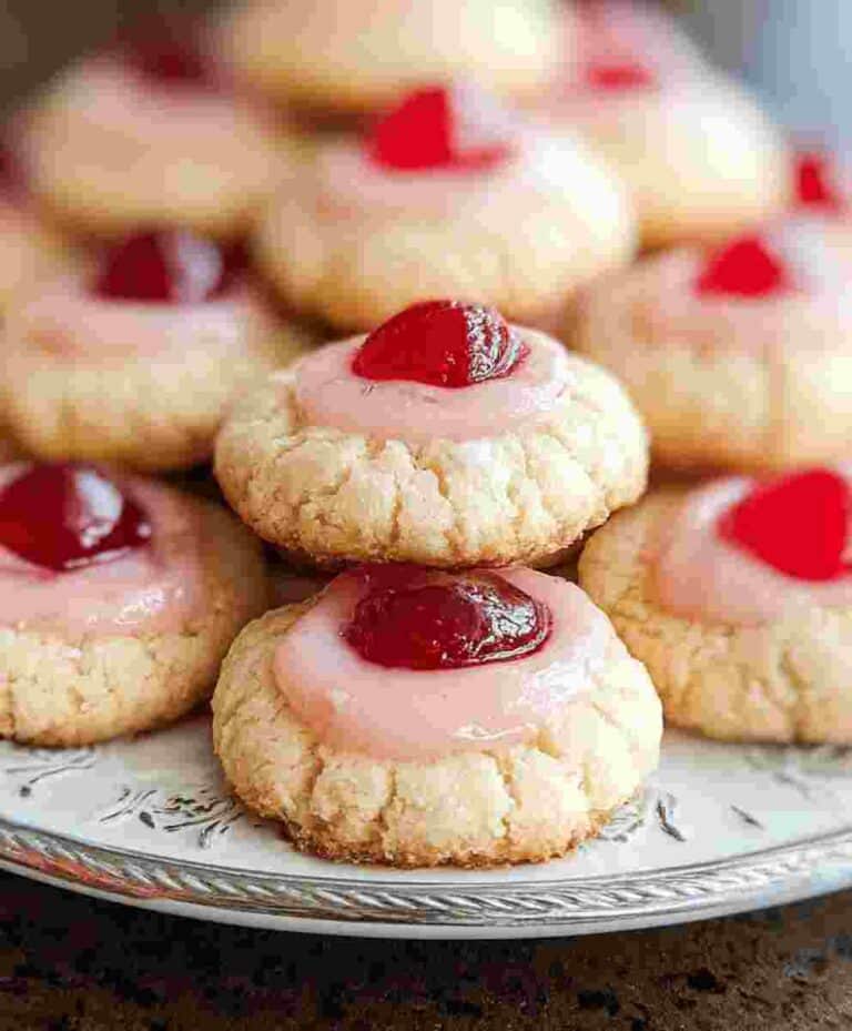 Almond Cherry Cookies Easy Holiday Baking Recipe