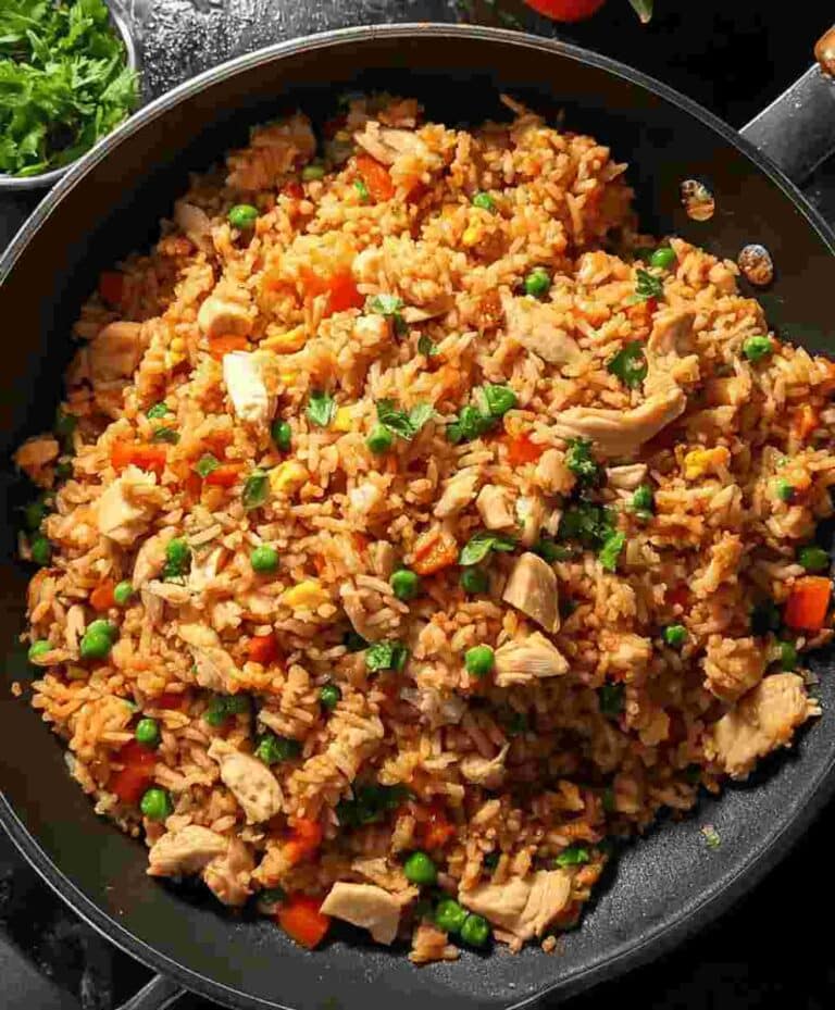 Chinese Chicken Fried Rice Easy Dinner Recipe for Busy Nights