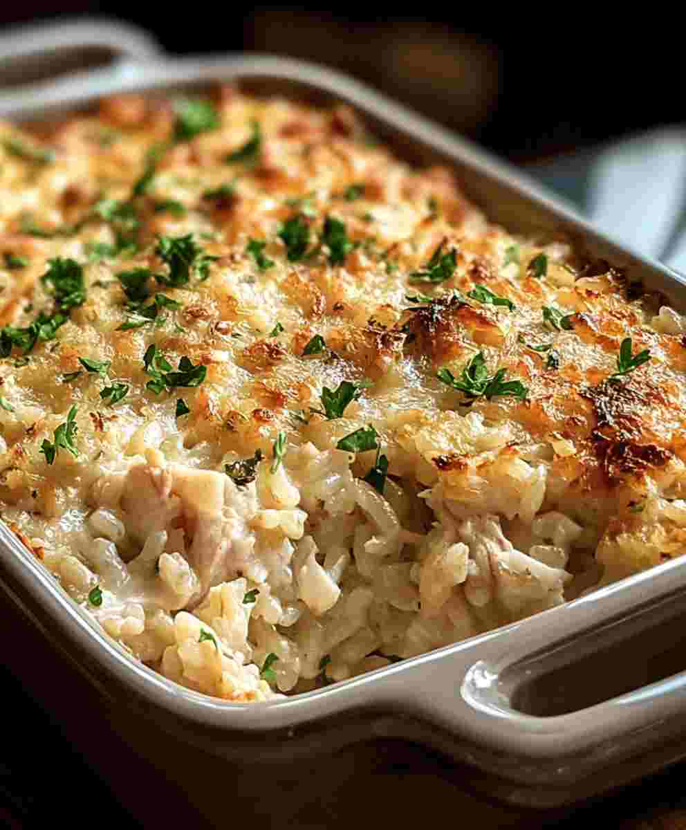 Creamy Chicken & Rice Casserole Easy Family Comfort Food
