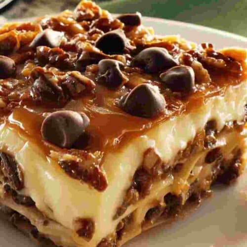 Turtle Lasagna Dessert Easy No-Bake Layered Treat for Every Occasion