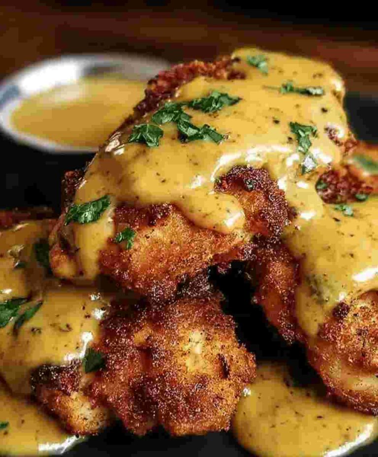 Pretzel Chicken: Easy Dinner Recipe with Mustard-Cheddar Sauce