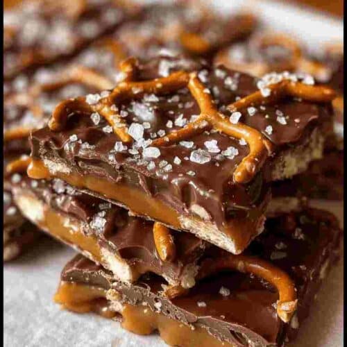 Salted Caramel Pretzel Bark: Easy Dessert for Parties