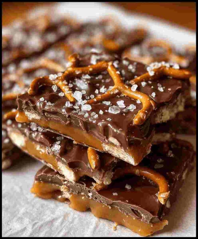 Salted Caramel Pretzel Bark: Easy Dessert for Parties