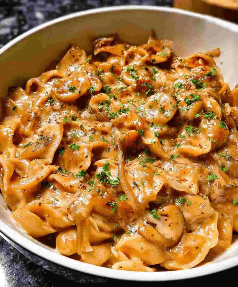 French Onion Pasta Easy Family Dinner Recipe