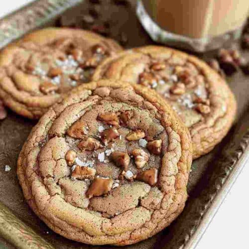 Brown Butter Coffee Toffee Cookies Easy Gourmet Dessert