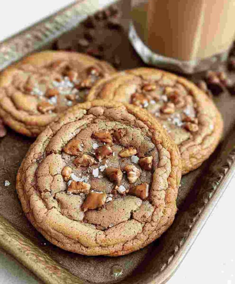 Brown Butter Coffee Toffee Cookies Easy Gourmet Dessert