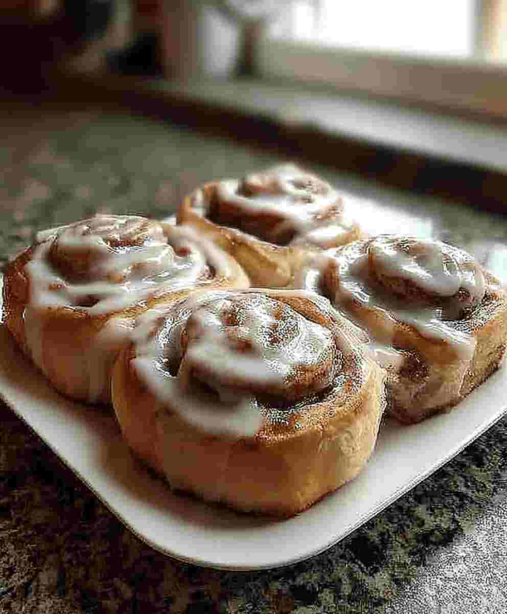 TikTok Cinnamon Rolls with Heavy Cream Easy Breakfast Recipe