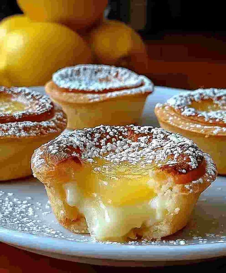 Lemon Impossible Pies Easy Dessert Recipe