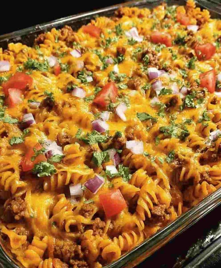 Taco Pasta Bake Recipe Easy Dinner Comfort Food