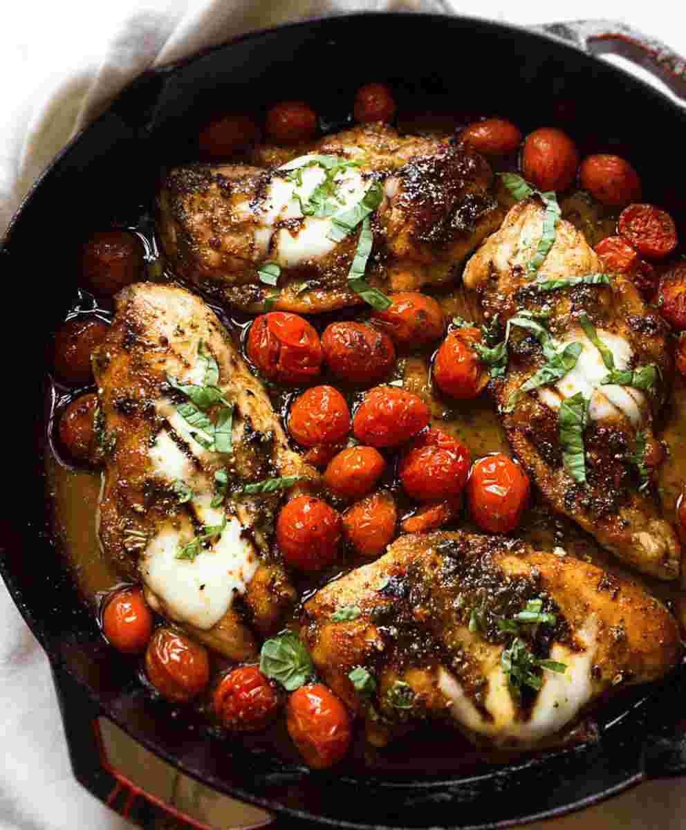 One Pan Balsamic Chicken Easy Family Dinner Recipe